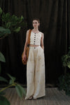 Mutedance 24 Spring/Summer Silk Button Vest MD-MD24SS51-HUIBAI hoary PM118